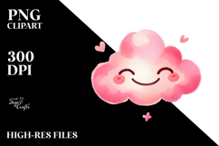Whimsical Pinkish Cloud PNG Product Image 2