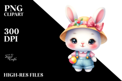 Cute Dressed Bunny Hippo | Clipart Product Image 2