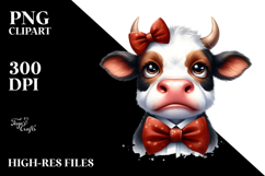 Cow with Contempt Face PNG Product Image 2