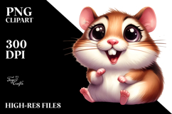 Funny Hamster Sitting PNG Product Image 2