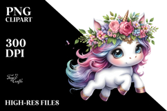 Colorful Baby Unicorn Running Product Image 2