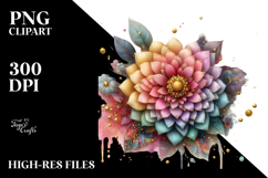 Colorful Zinnia Diamond PNG Product Image 2