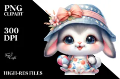 Cute Baby Bunny at the Beach PNG Product Image 2