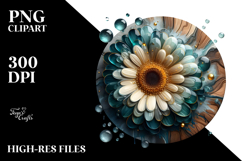 Abstract y Gerbera PNG Product Image 2