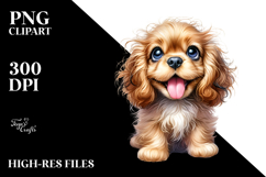Happy Cocker Spaniel, Transparent PNG Product Image 2