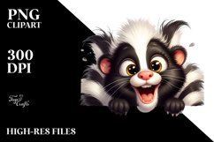 Funny Crazy Skunk | Sublimation | Clipart Product Image 3