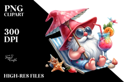 Whimsical Gnome Drinking Cocktail PNG Product Image 2