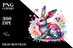 Colorful Bunny Diamonds PNG Product Image 2