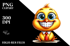 Chick Tie Big Eyes Smile | Clipart Product Image 2