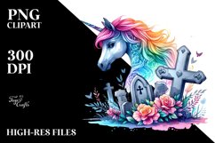 Vibrant Unicorn Clipart Product Image 1