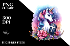 Vibrant Unicorn Clipart Product Image 2