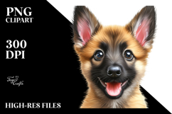 Watercolor Baby Malinois, Transparent PNG Product Image 2