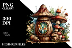 Detailed Small Stained Mushroom PNG Product Image 2