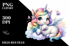 Cute Unicorn Skulpting | Sublimation | Clipart Product Image 1