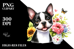 Cute Boston Terrier Cartoon Product Image 2