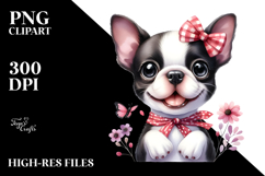 Cute Boston Terrier PNG Product Image 2