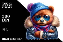 Cute Baby Bear Drawing, Vibrant PNG Product Image 2