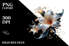 Azalea with Golden Insertions, PNG Product Image 2