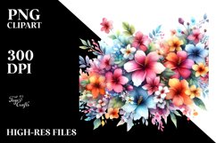 Colorful Hawayan Flowers PNG Product Image 3