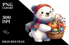 Colorful Baby Polar Bear Basket Product Image 1