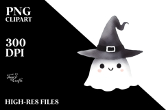 Funny Witch Hat Watercolor PNG Product Image 2