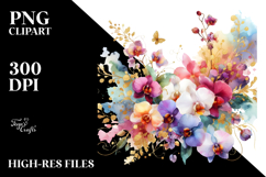 Colorful Orchid PNG Product Image 2