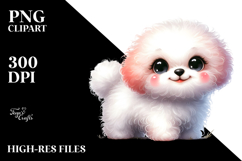 Playful Bichon Frise Cartoon Product Image 2
