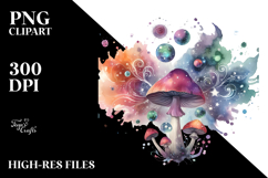 Colorful Half Moon with Stars, PNG Product Image 2
