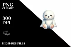 Vibrant Baby Seal on Moon with Stars Product Image 1