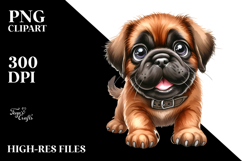 Happy Baby Bullmastiff PNG Product Image 2