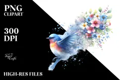 Grunge Bird, High-Res PNG Product Image 2