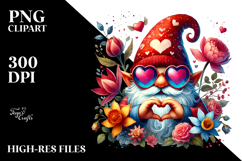 Detailed Gnome with Heart Sunglasses Product Image 2