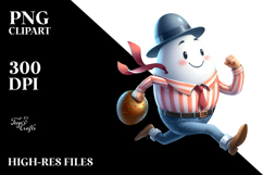Creative Easter Egg Runner PNG Product Image 2