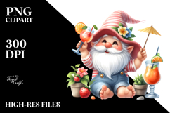 Whimsical Gnome Cocktail Summer PNG Product Image 2