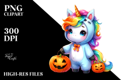 Cute Baby Unicorn Halloween PNG Product Image 2