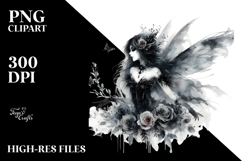 Washed Gothic Fairy PNG Product Image 2
