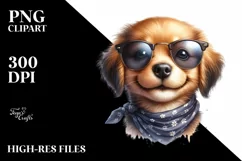 Detailed Puppy Portrait | Sublimation | Clipart Product Image 3