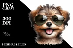 Detailed Puppy Portrait | Sublimation | Clipart Product Image 1