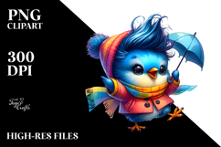 Cute Baby Bird Drawing, Vibrant PNG Product Image 2