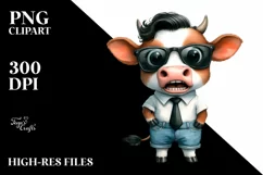 Watercolor Baby Cow Sunglasses Product Image 3