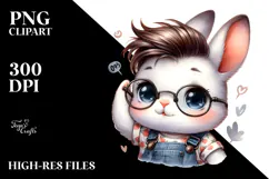 Cute Baby Bunny, High-Res PNG Product Image 2