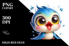 Crazy Swallow Smiling | Sublimation | Clipart Product Image 1