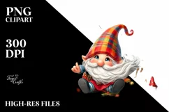 Colorful Whimsical Gnome Tumbling in Autumn Product Image 3