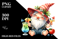 Whimsical Gnome Cocktail Summer PNG Product Image 2