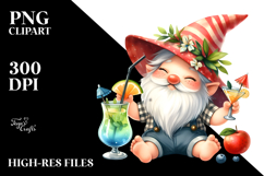 Whimsical Gnome in Summer Clothes, PNG Product Image 2