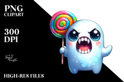 Funny Spooky Ghost PNG Product Image 2