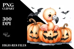 Cute Baby Flamingo PNG Product Image 3