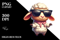 Exaggerated Funny Lamb PNG Product Image 2