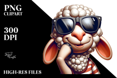 Playful Silly Lamb PNG Product Image 2