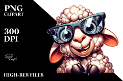 Exaggerated Funny Lamb PNG Product Image 2